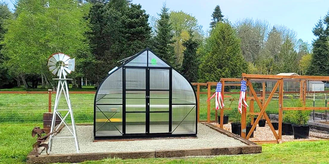 How to make a foundation for a large greenhouse