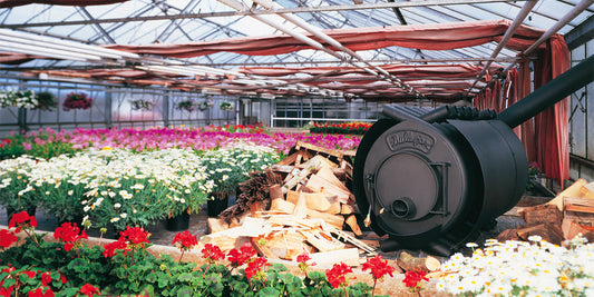 Stove greenhouse heating