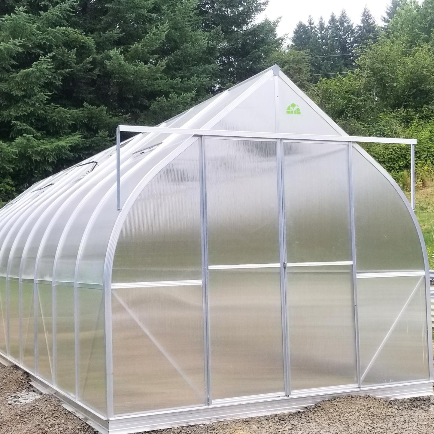 ClimaPod Virtue 9x28 Sliding Doors Greenhouse strong aluminum frame with 6mm polycarbonate for four season growing