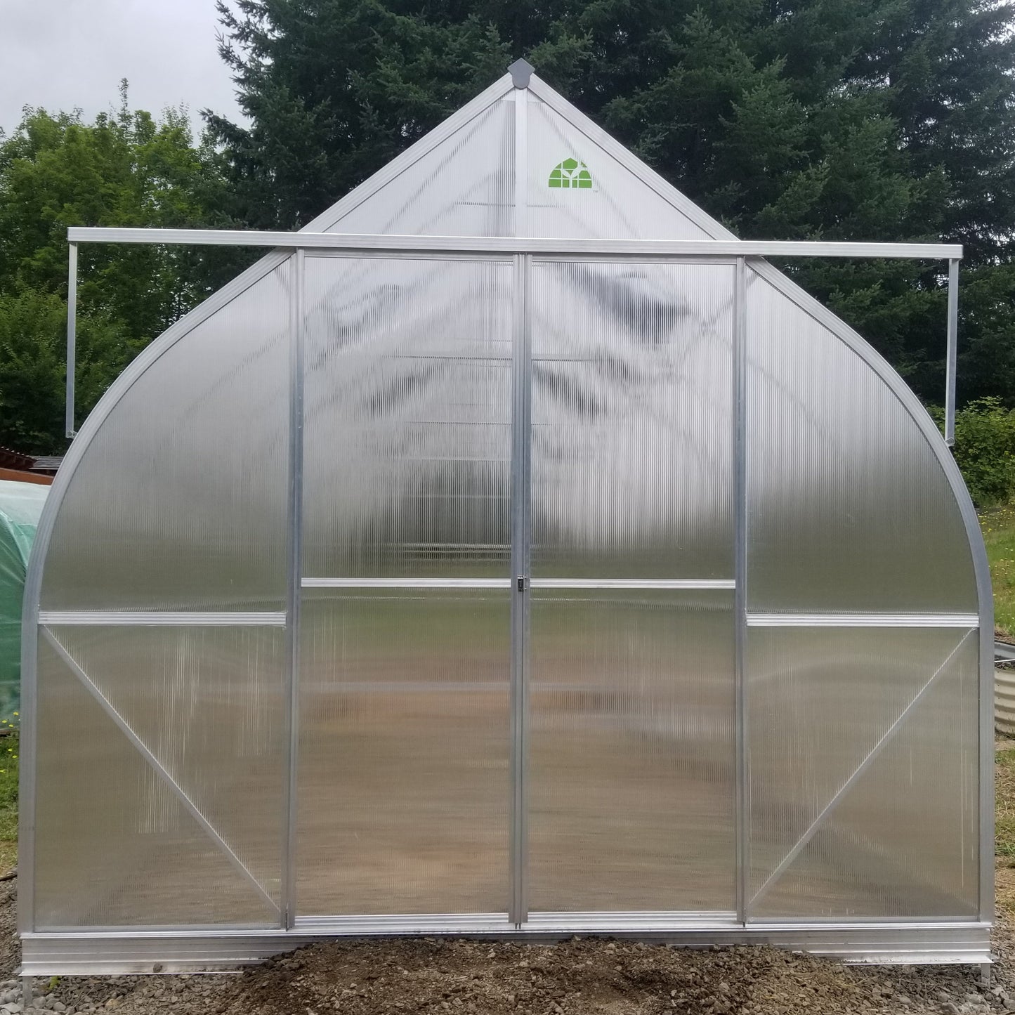 ClimaPod Virtue 9x28 Sliding Doors Greenhouse front view
