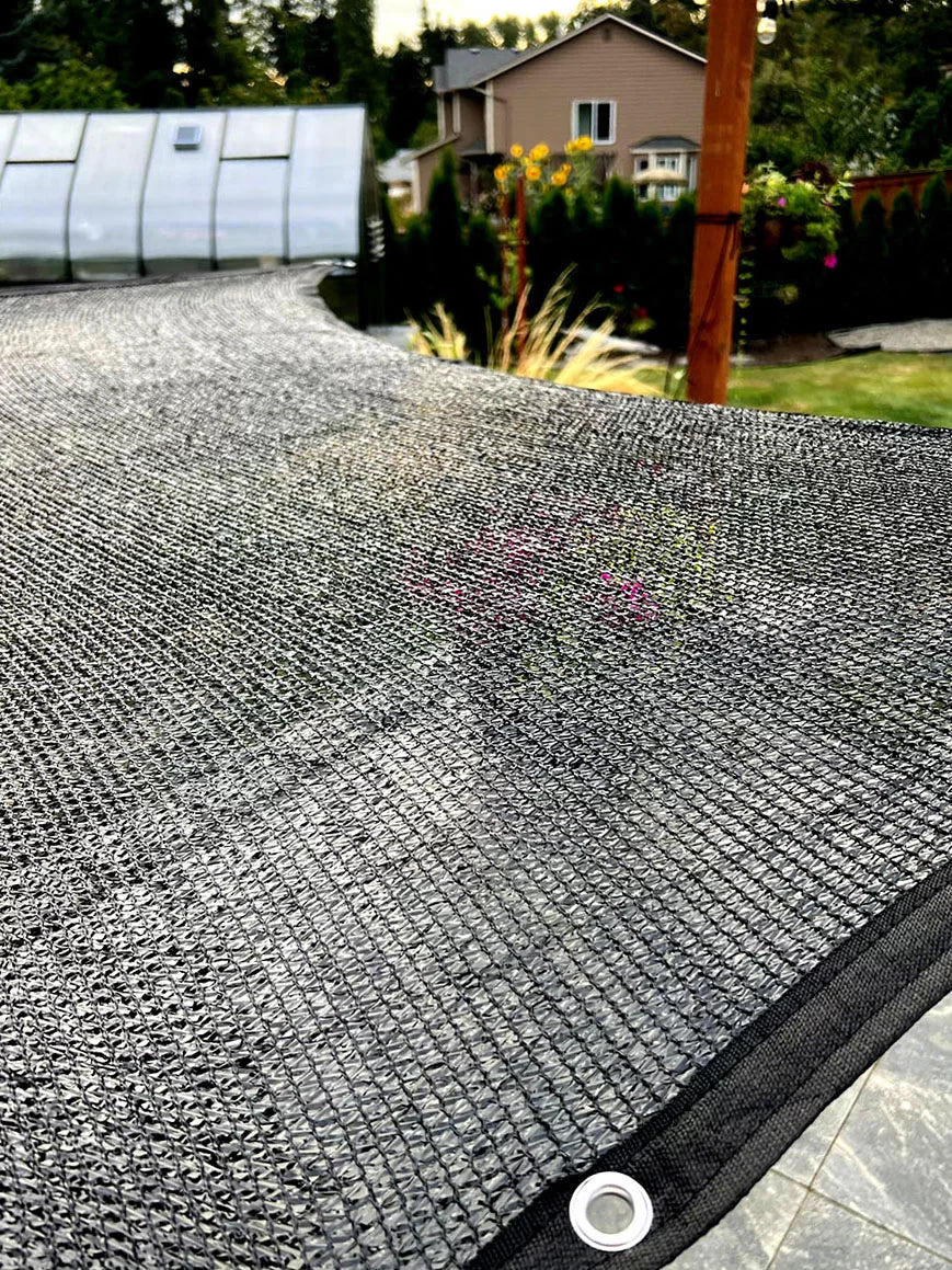 Shade Cloth 10×6 Black Knitted Net for Gardening and Greenhouse 50% Shading Rate