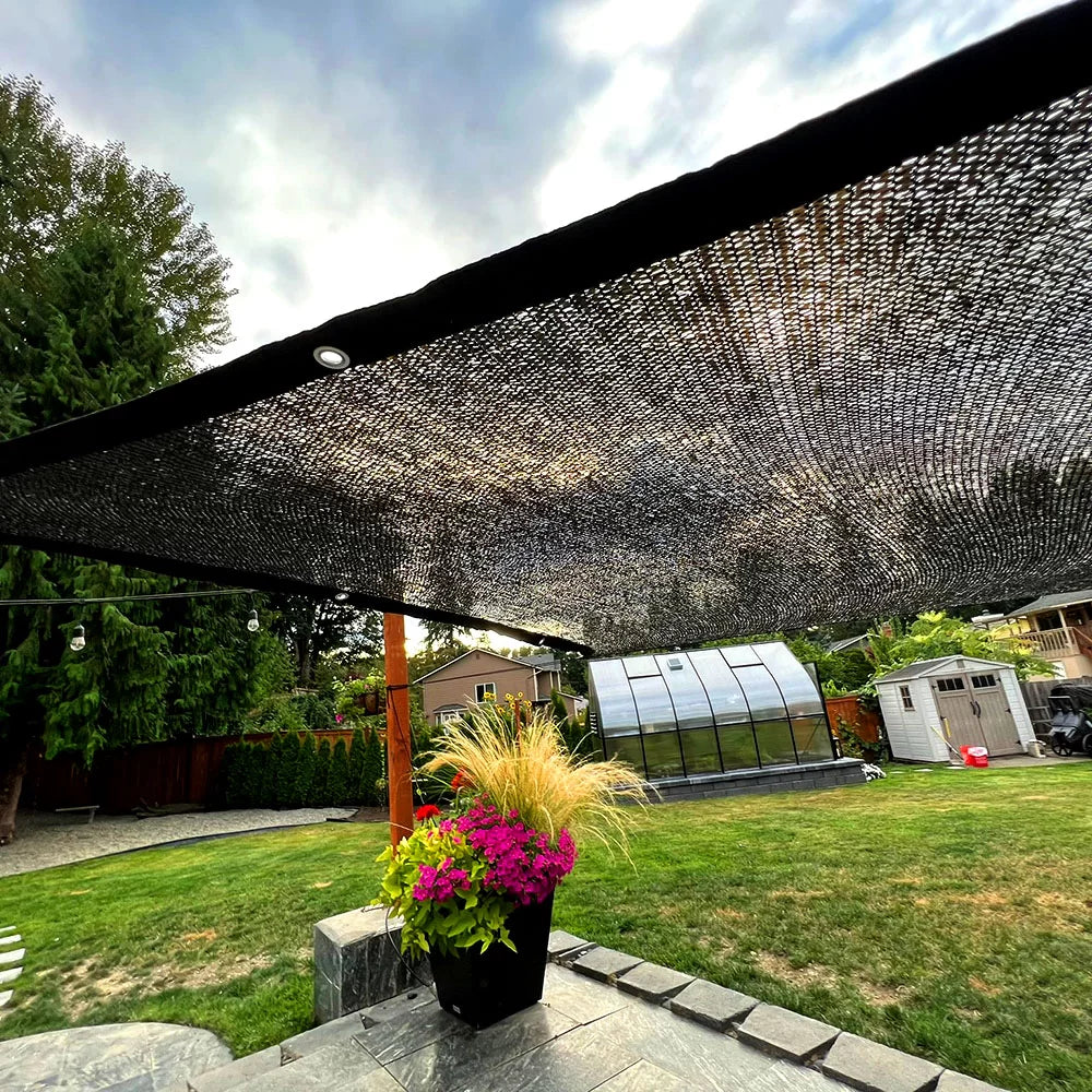 Shade Cloth 10×6 Black Knitted Net for Gardening and Greenhouse 50% Shading Rate