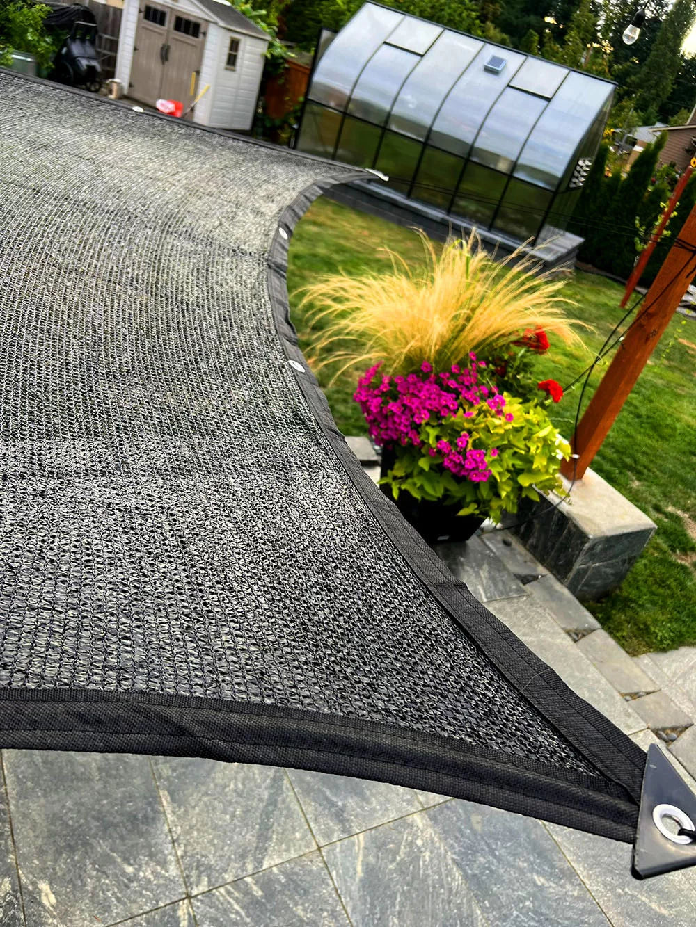 Shade Cloth 10×6 Black Knitted Net for Gardening and Greenhouse 50% Shading Rate