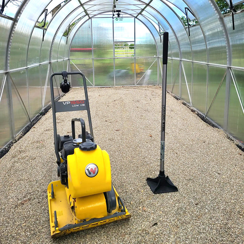 ClimaOrb Arched 9x21 Greenhouse inside view