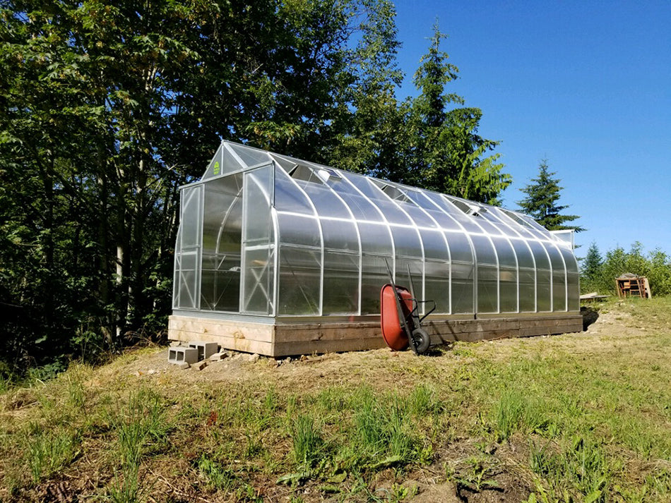 ClimaPod Virtue 9x28 Sliding Doors Greenhouse with additional back doors