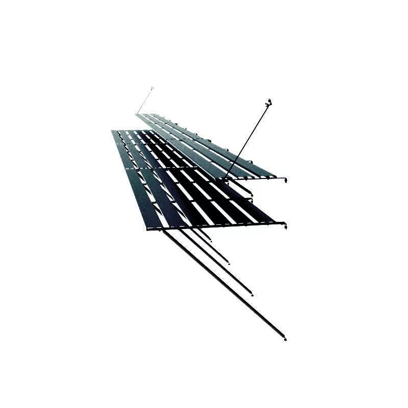 Two-tier aluminum Greenhouse Shelving 7′, 12′, 14′