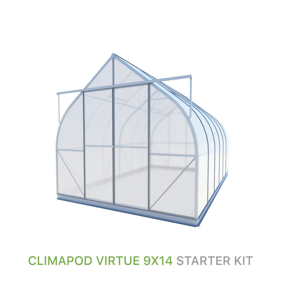 ClimaPod Virtue 9x14 Sliding Doors Greenhouse Starter Kit for sale