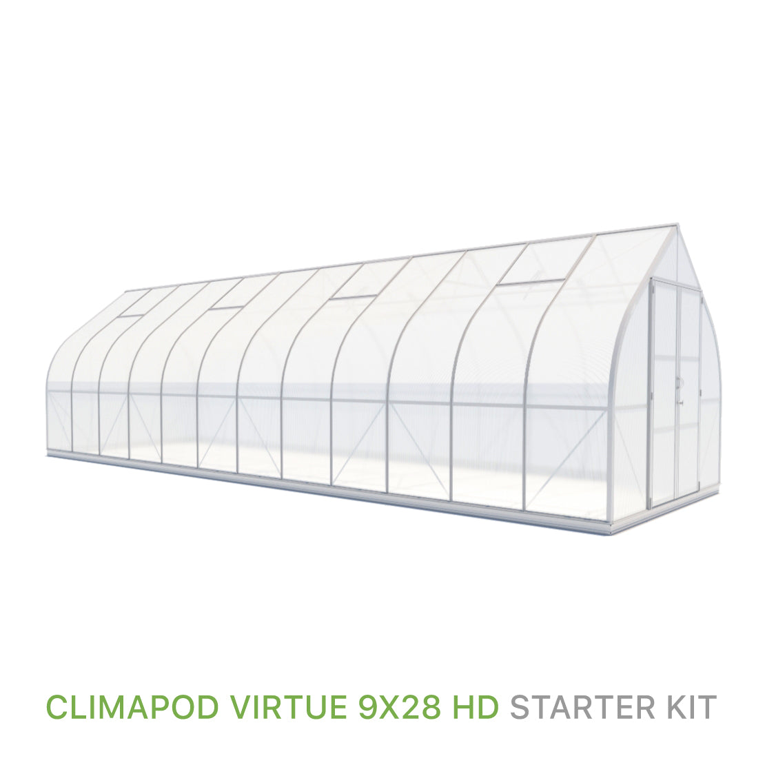 ClimaPod Virtue 9x28 Hinged Doors Greenhouse Starter Kit for sale