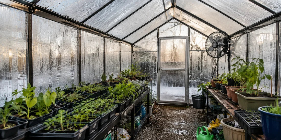 How to Reduce Condensation in a Greenhouse in Cold Weather