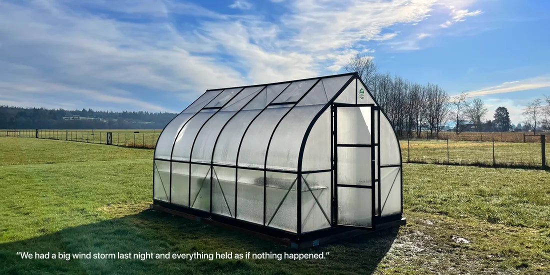 Kirk H Review ClimaPod Virtue Black 9x14 greenhouse