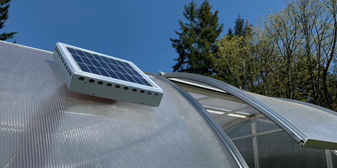 greenhouse solar ventilation fan