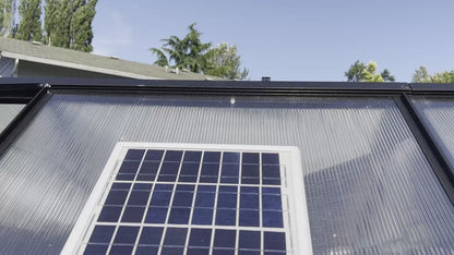 Solar Thermostatic Fan for Greenhouse Ventilation