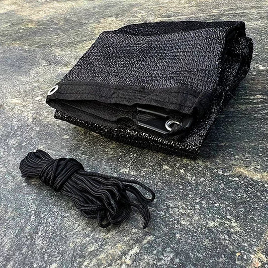 Shade Cloth 10×6 Black Knitted Net for Gardening and Greenhouse 50% Shading Rate