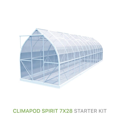 ClimaPod Spirit 7x28 Sliding door Greenhouse Starter Kit for sale